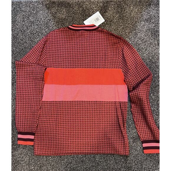 Paul Smith Sweater Men’s Size Small Multicolor Houndstooth & Stripes - Picture 2 of 6